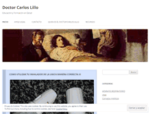 Tablet Screenshot of drcarloslillo.com